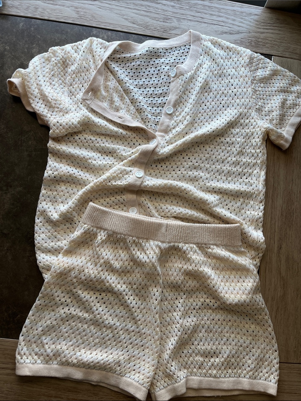 Stripe knit set